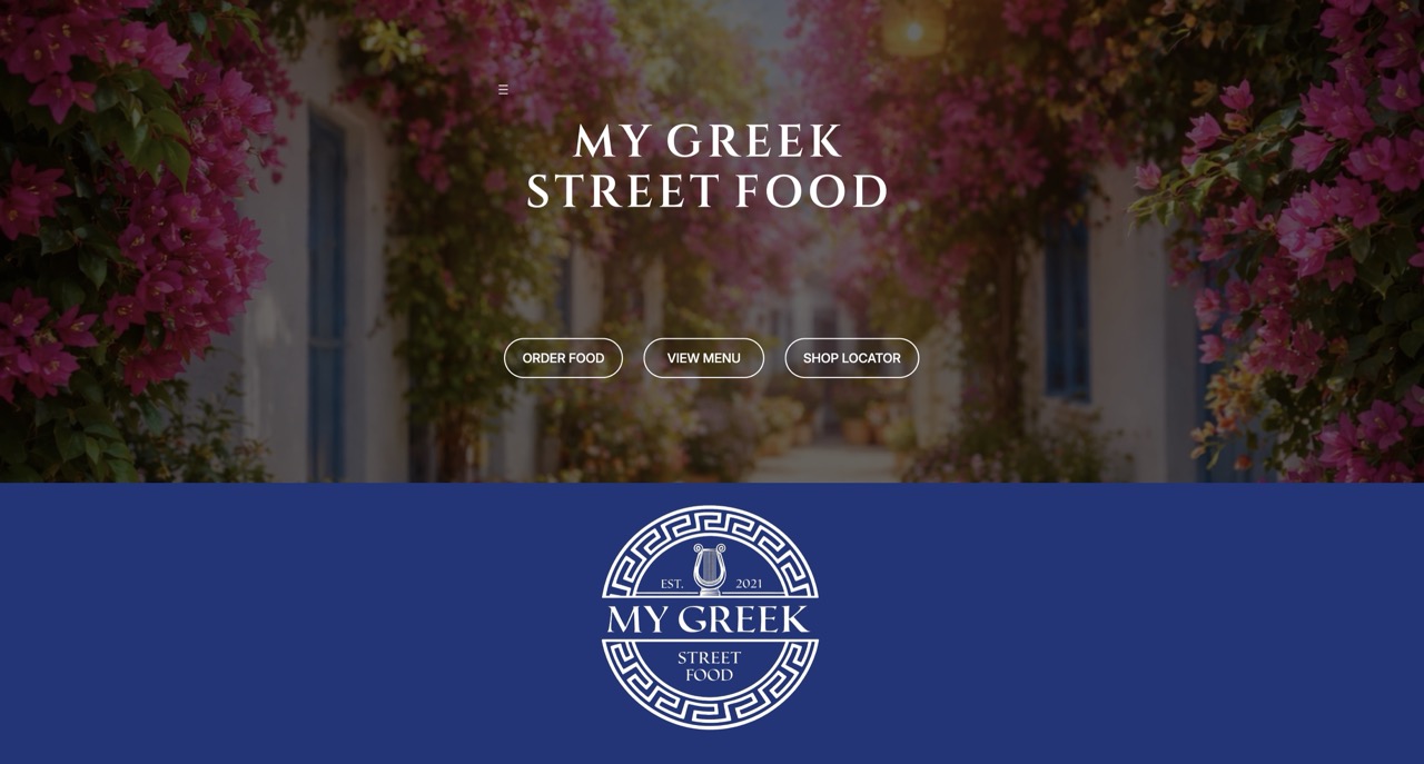 My Greek Street Food website