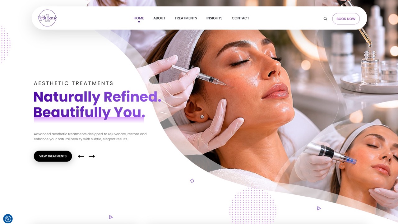 The Fifth Sense Clinic website