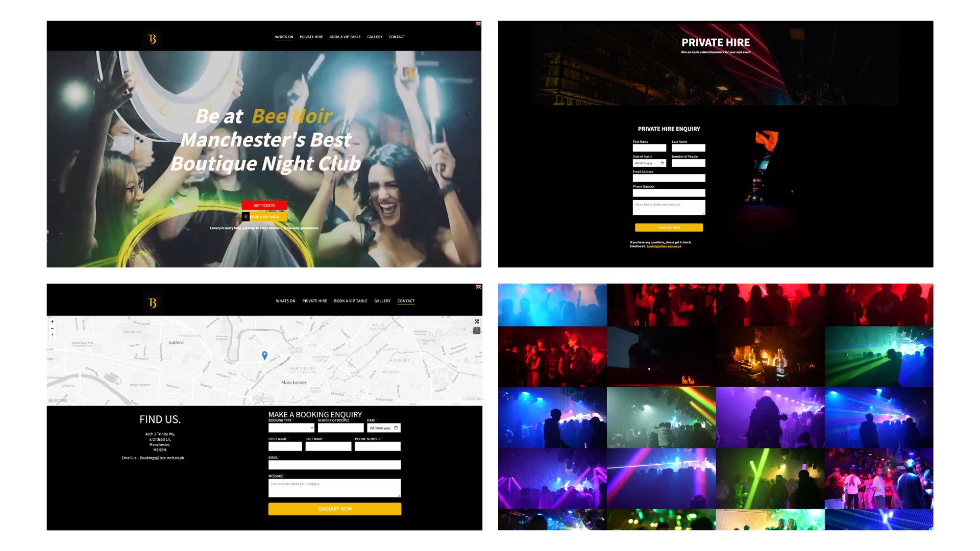 Bee Noir Homepage