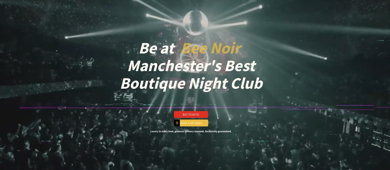 Bee Noir website
