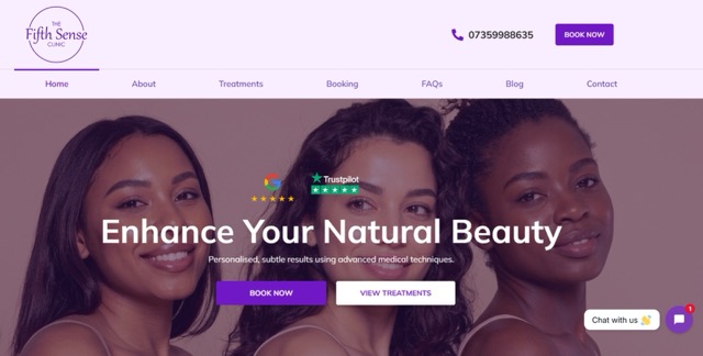 Website before transformation