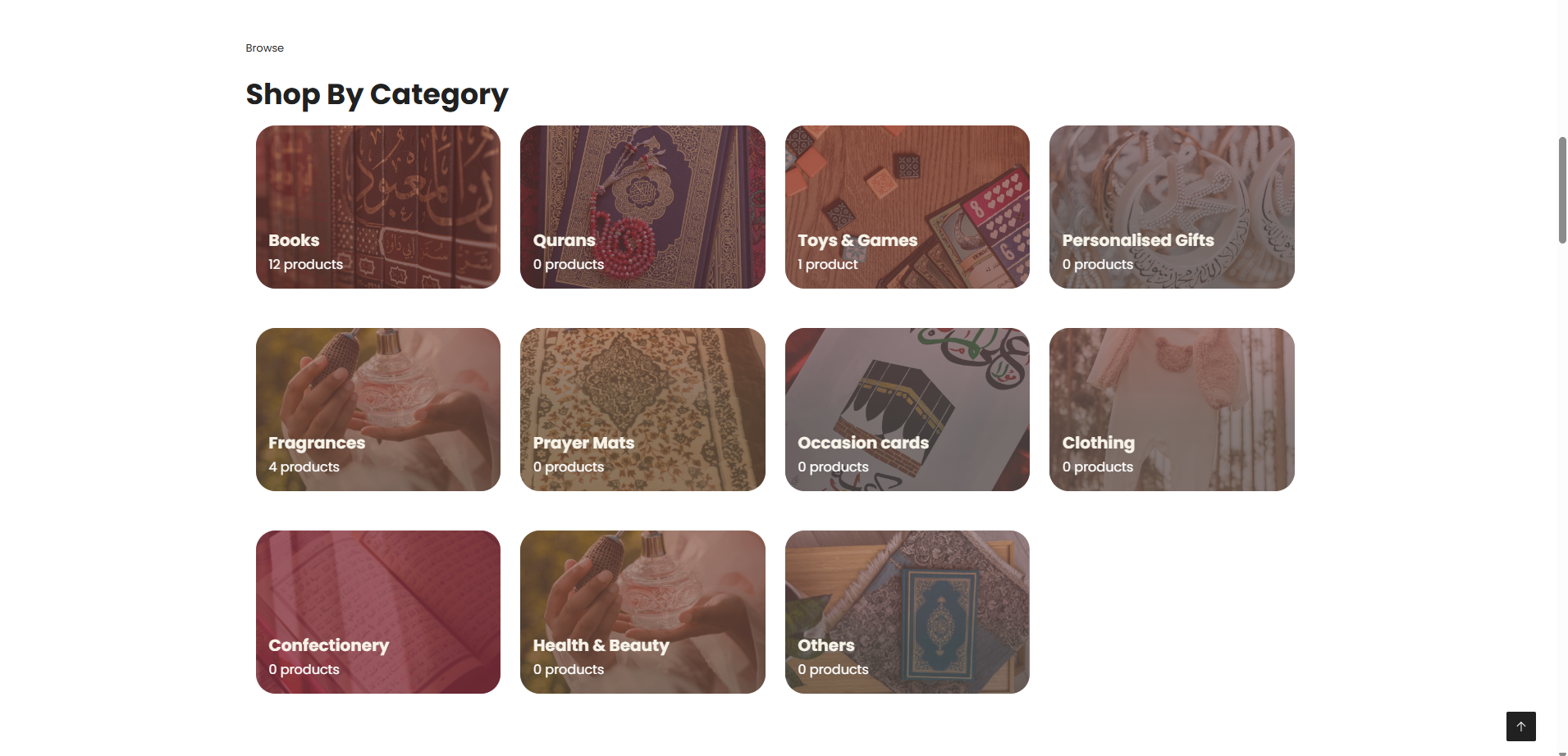 Huda Gifts website
